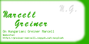 marcell greiner business card